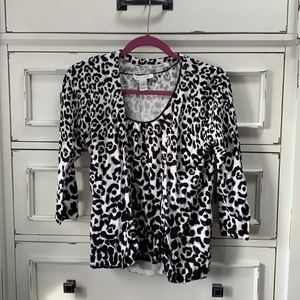 White House/black market sweater w matching tank